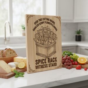 Magical Cookbook Engraving File, Vintage Charcuterie Board Designs Bundle, Whimsical Recipe