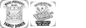 Magical Cookbook Engraving File, Vintage Charcuterie Board Designs Bundle, Whimsical Recipe