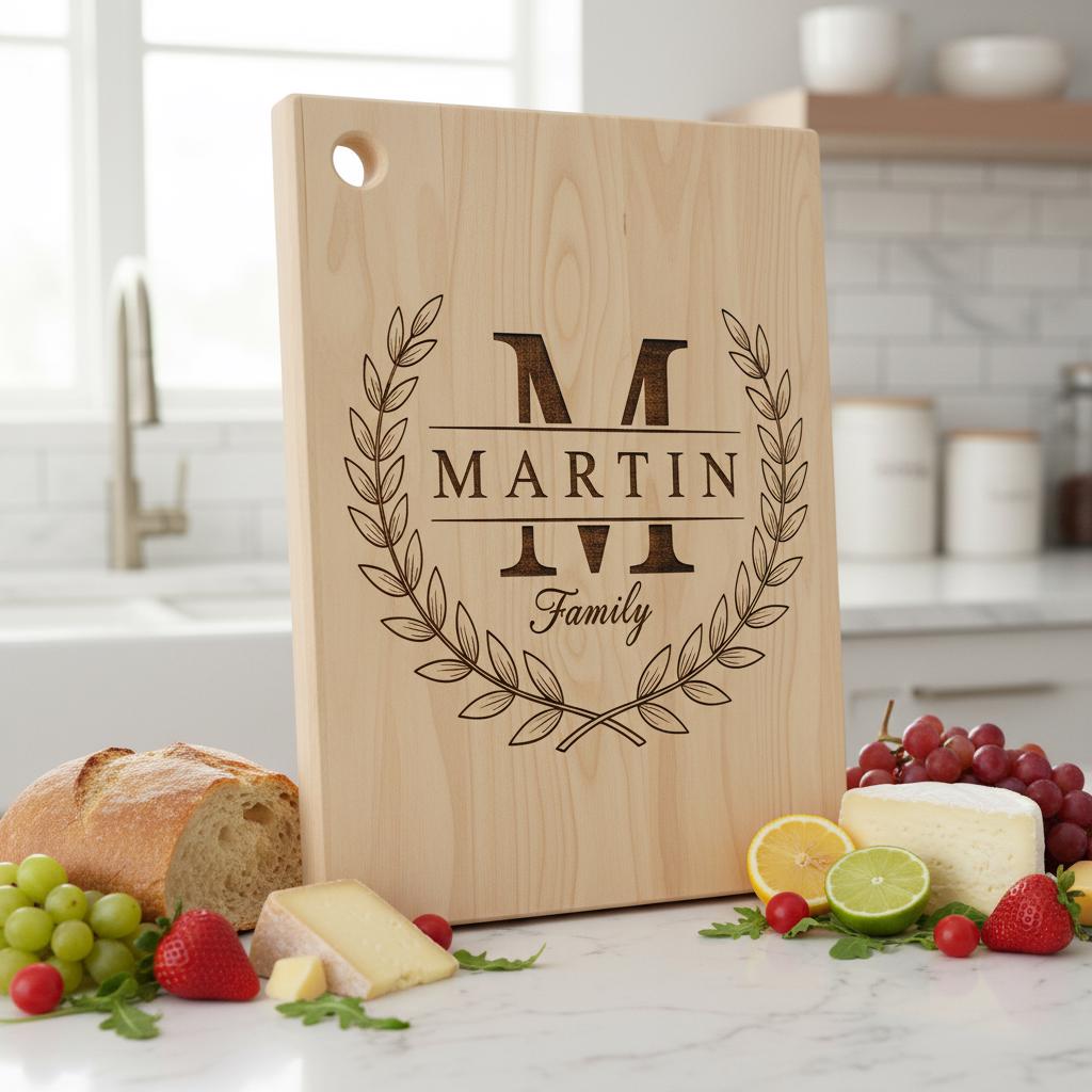 Diseños de Alfabeto Monograma para Grabado Láser, 52 Ideas de Regalo para Tablas de Charcutería - Imagen 6