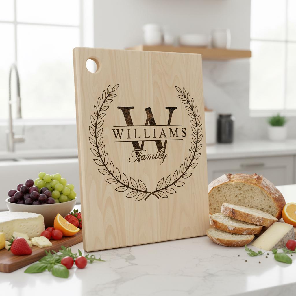 Diseños de Alfabeto Monograma para Grabado Láser, 52 Ideas de Regalo para Tablas de Charcutería - Imagen 9