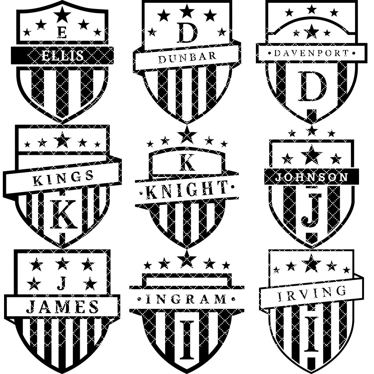Ensemble de fichiers de gravure laser Alphabet Monogramme, 52 motifs pour planches de charcuterie, cadeaux personnalisés – Image 11
