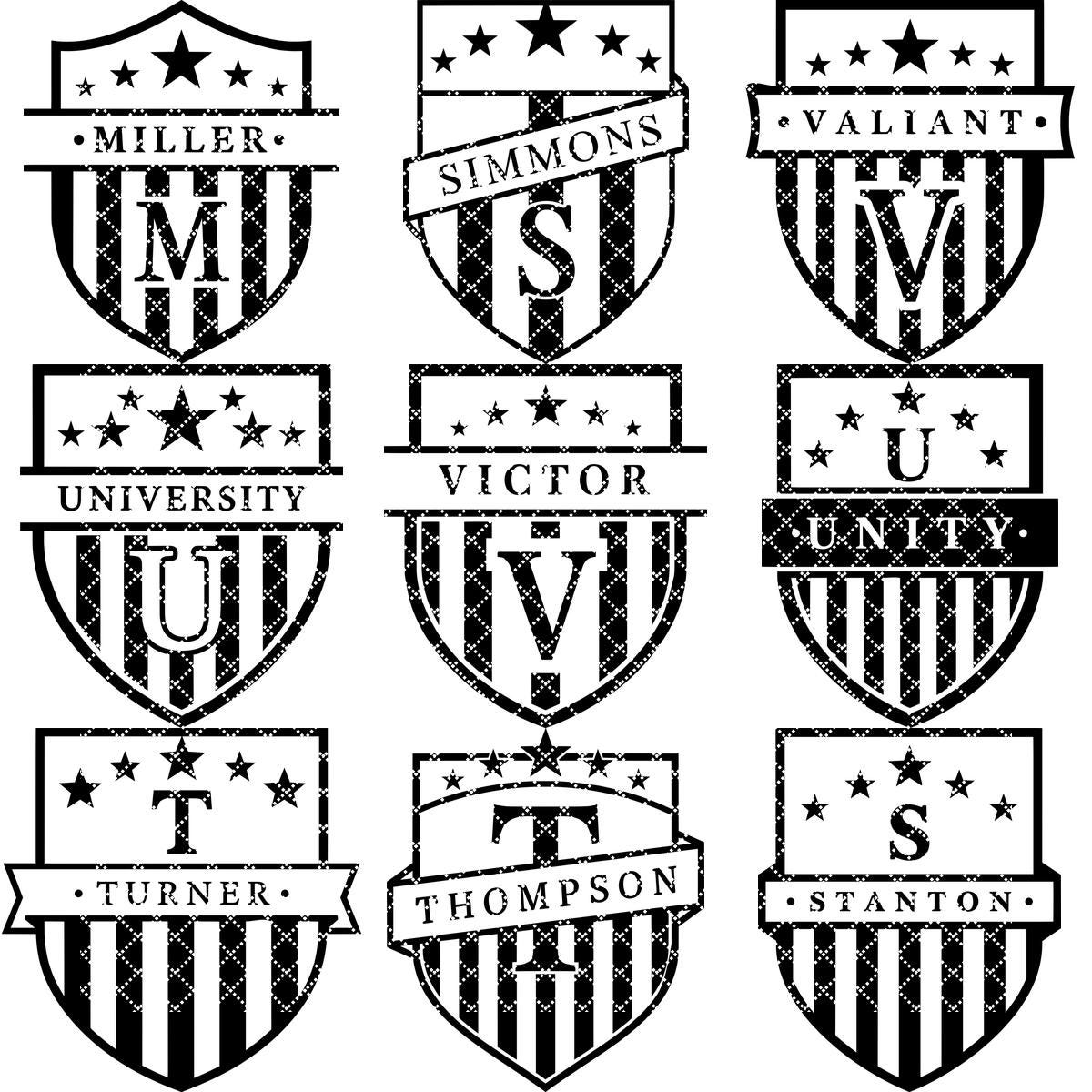 Ensemble de fichiers de gravure laser Alphabet Monogramme, 52 motifs pour planches de charcuterie, cadeaux personnalisés – Image 13
