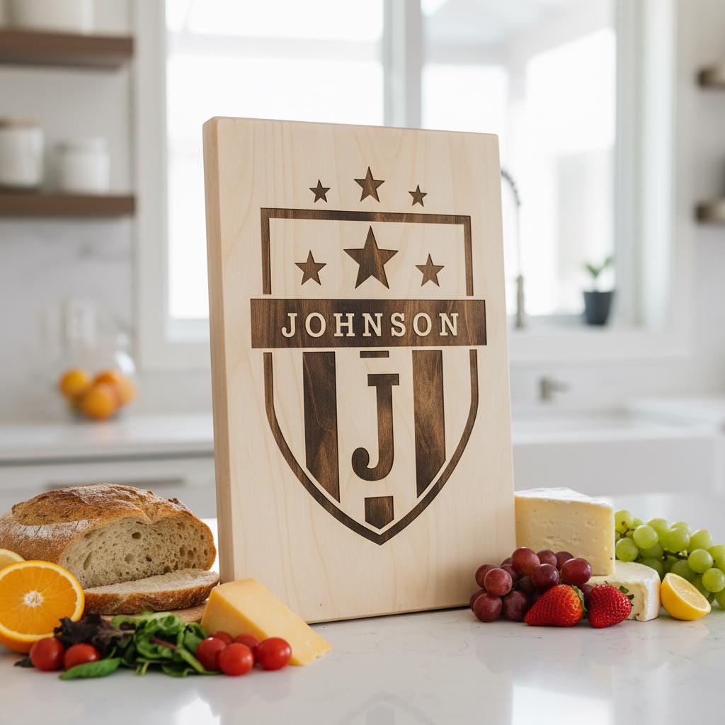 Ensemble de fichiers de gravure laser Alphabet Monogramme, 52 motifs pour planches de charcuterie, cadeaux personnalisés – Image 5