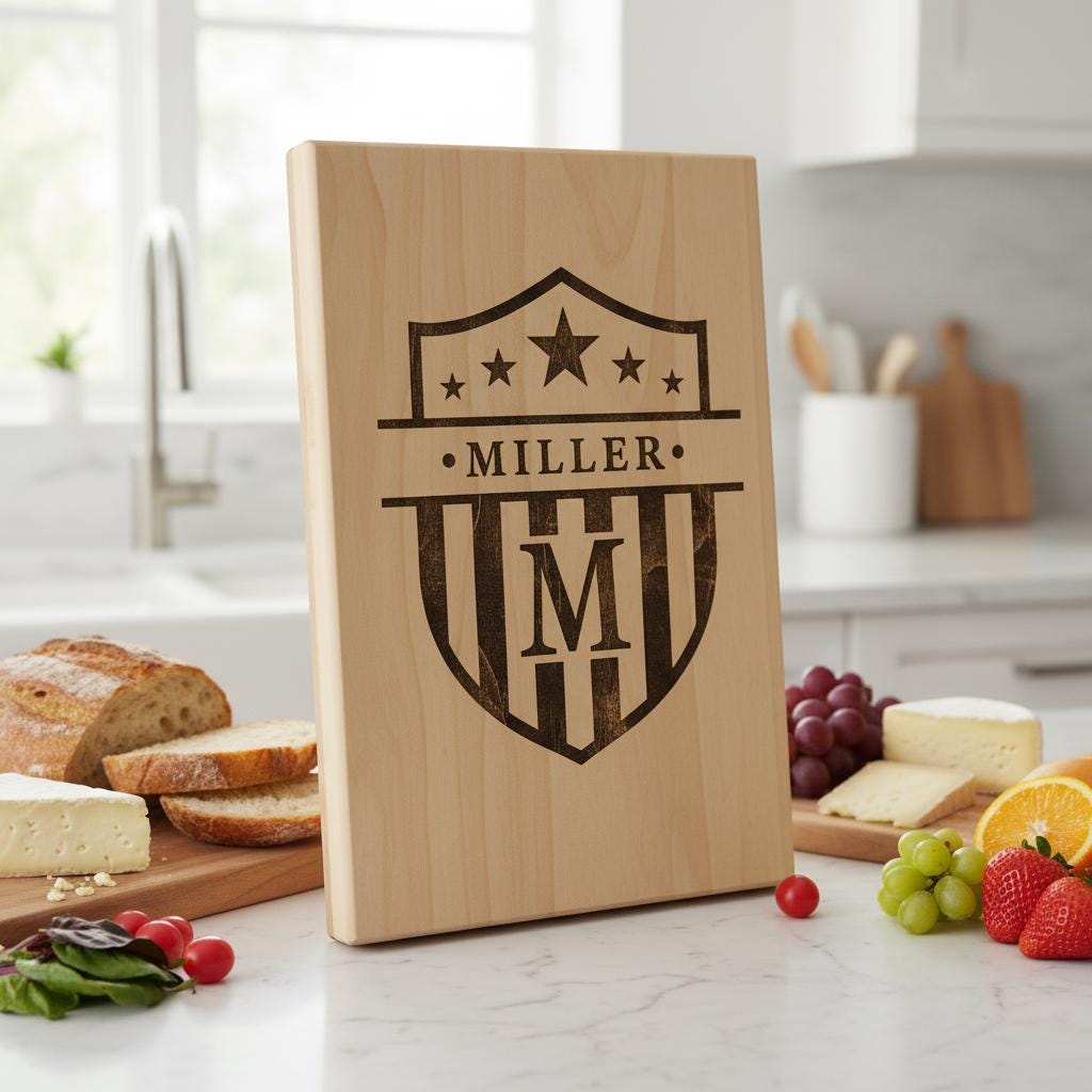 Ensemble de fichiers de gravure laser Alphabet Monogramme, 52 motifs pour planches de charcuterie, cadeaux personnalisés – Image 9