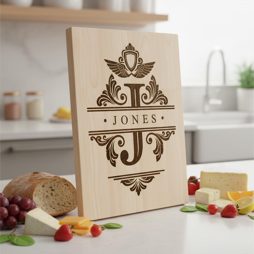 Monogramm-Alphabet Laser Gravurdateien, 54 ornamentale Designs für Wurstplatten – Bild 5