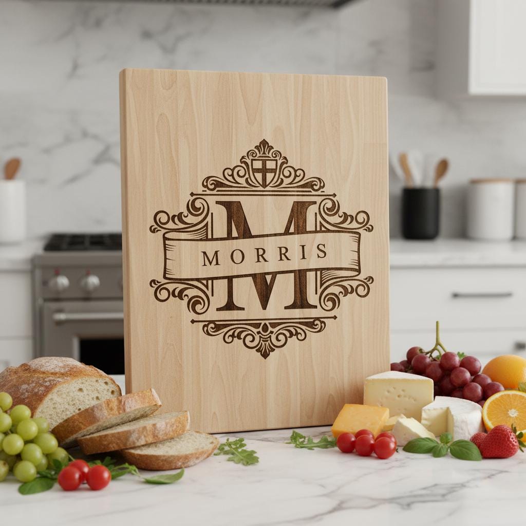 Monogramm-Alphabet Laser Gravurdateien, 54 ornamentale Designs für Wurstplatten – Bild 6