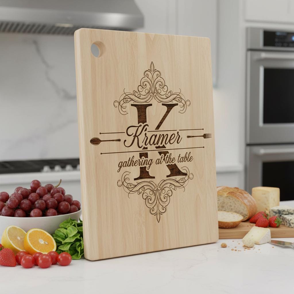 Monogram Bundle 52 Vintage Charcuterie Engraving Files for Family Name Signs