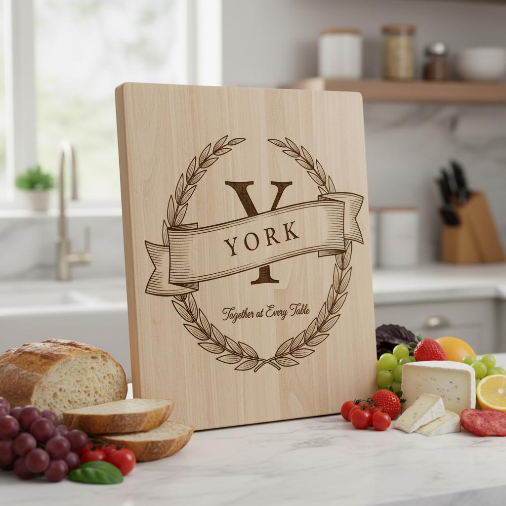 Monogram Charcuterie Board Bundle with 54 Engraving Designs for Personalized Gifts