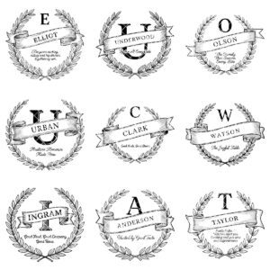 Monogram Charcuterie Board Bundle with 54 Engraving Designs for Personalized Gifts