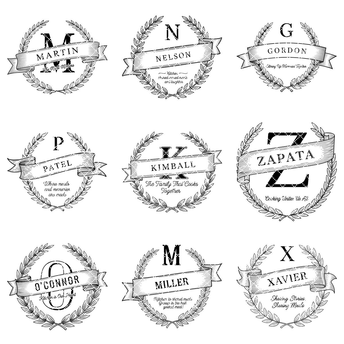 Monogram Charcuterie Board Bundle with 54 Engraving Designs for Personalized Gifts