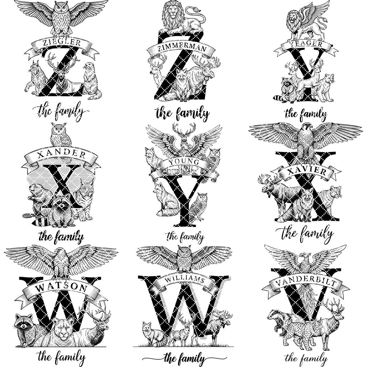 Monogramm Gravurbrett Bundle, 53 rustikale Designs für personalisierte Charcuterie Geschenke – Bild 10