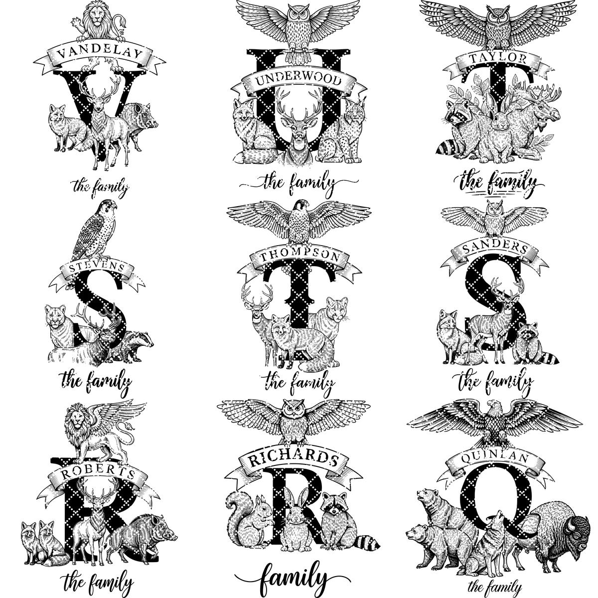 Monogramm Gravurbrett Bundle, 53 rustikale Designs für personalisierte Charcuterie Geschenke – Bild 11