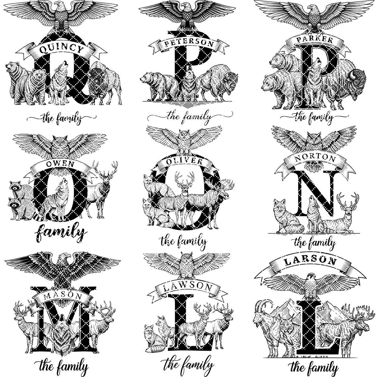 Monogramm Gravurbrett Bundle, 53 rustikale Designs für personalisierte Charcuterie Geschenke – Bild 12