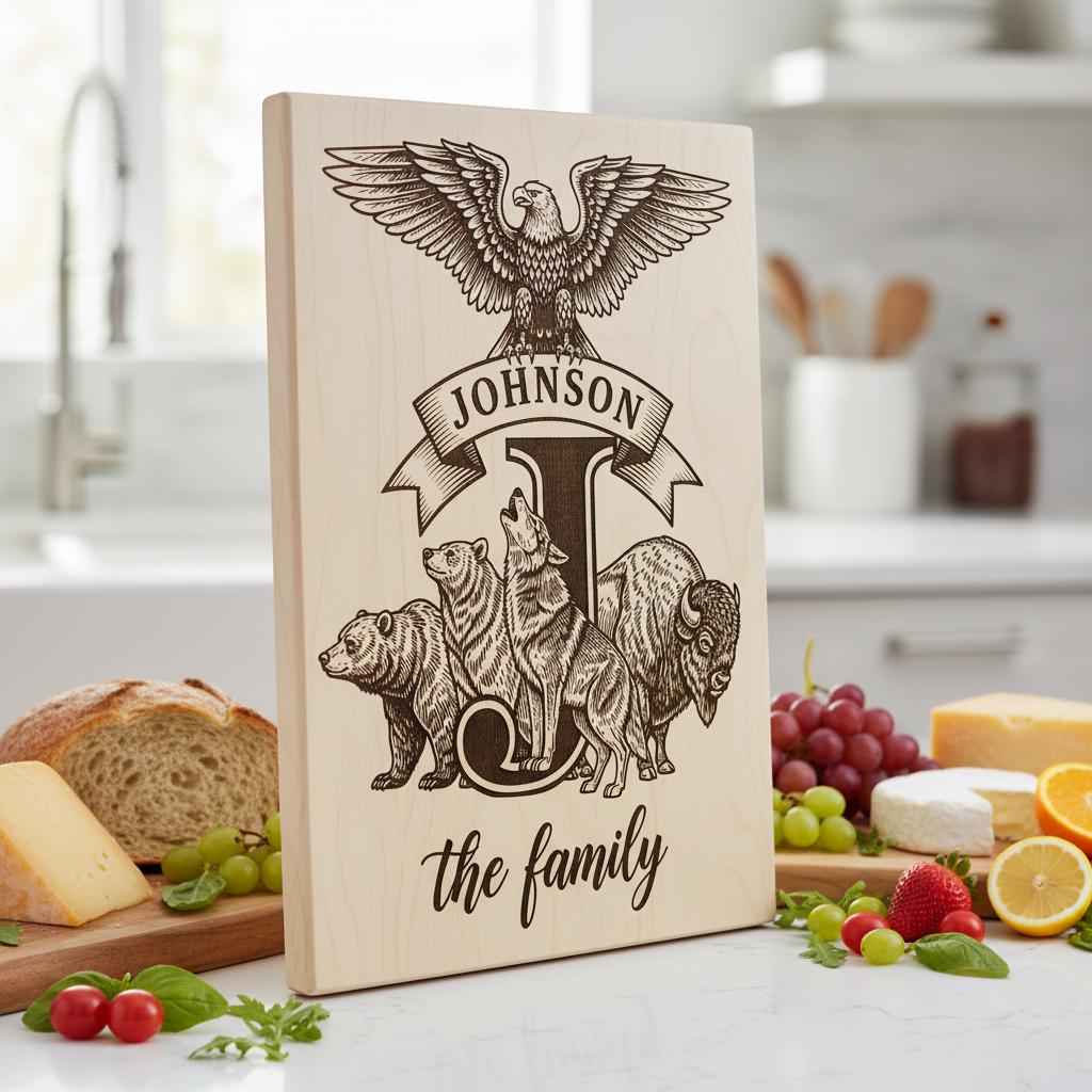 Monogramm Gravurbrett Bundle, 53 rustikale Designs für personalisierte Charcuterie Geschenke – Bild 5