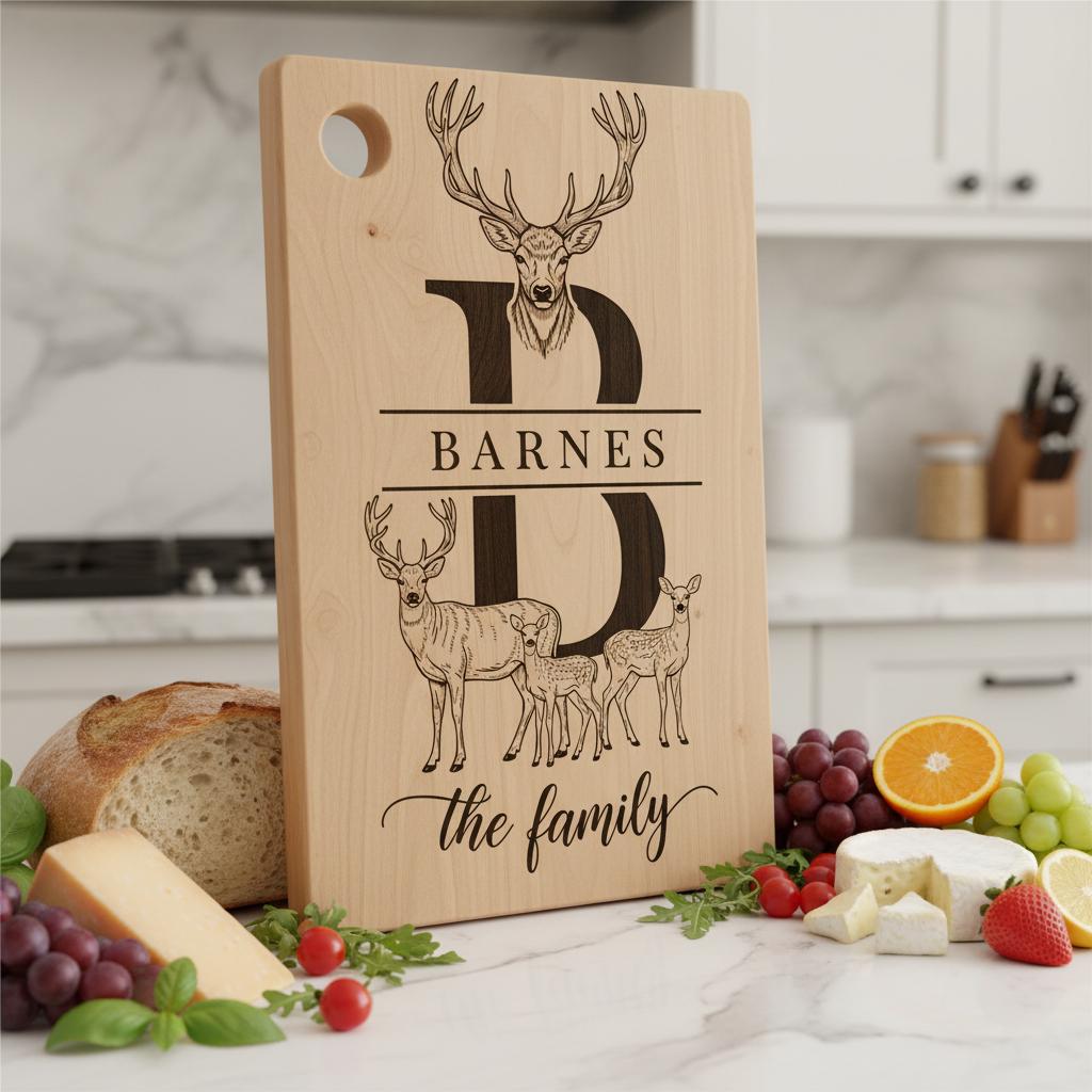 Fichier de gravure Monogramme Ferme Charcuterie, Pack Alphabet Nom de Famille – Image 2