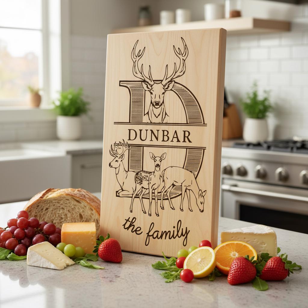 Fichier de gravure Monogramme Ferme Charcuterie, Pack Alphabet Nom de Famille – Image 3