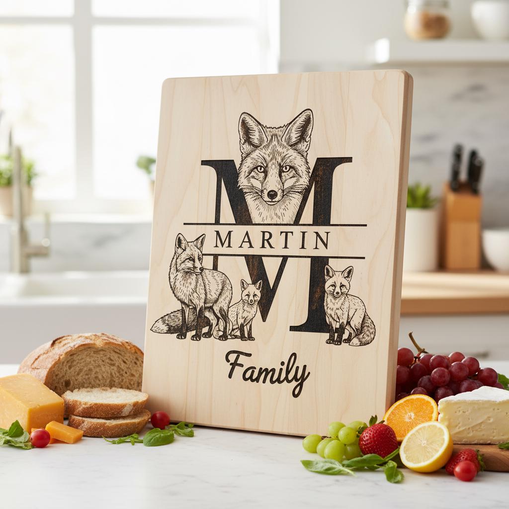 Fichier de gravure Monogramme Ferme Charcuterie, Pack Alphabet Nom de Famille – Image 6
