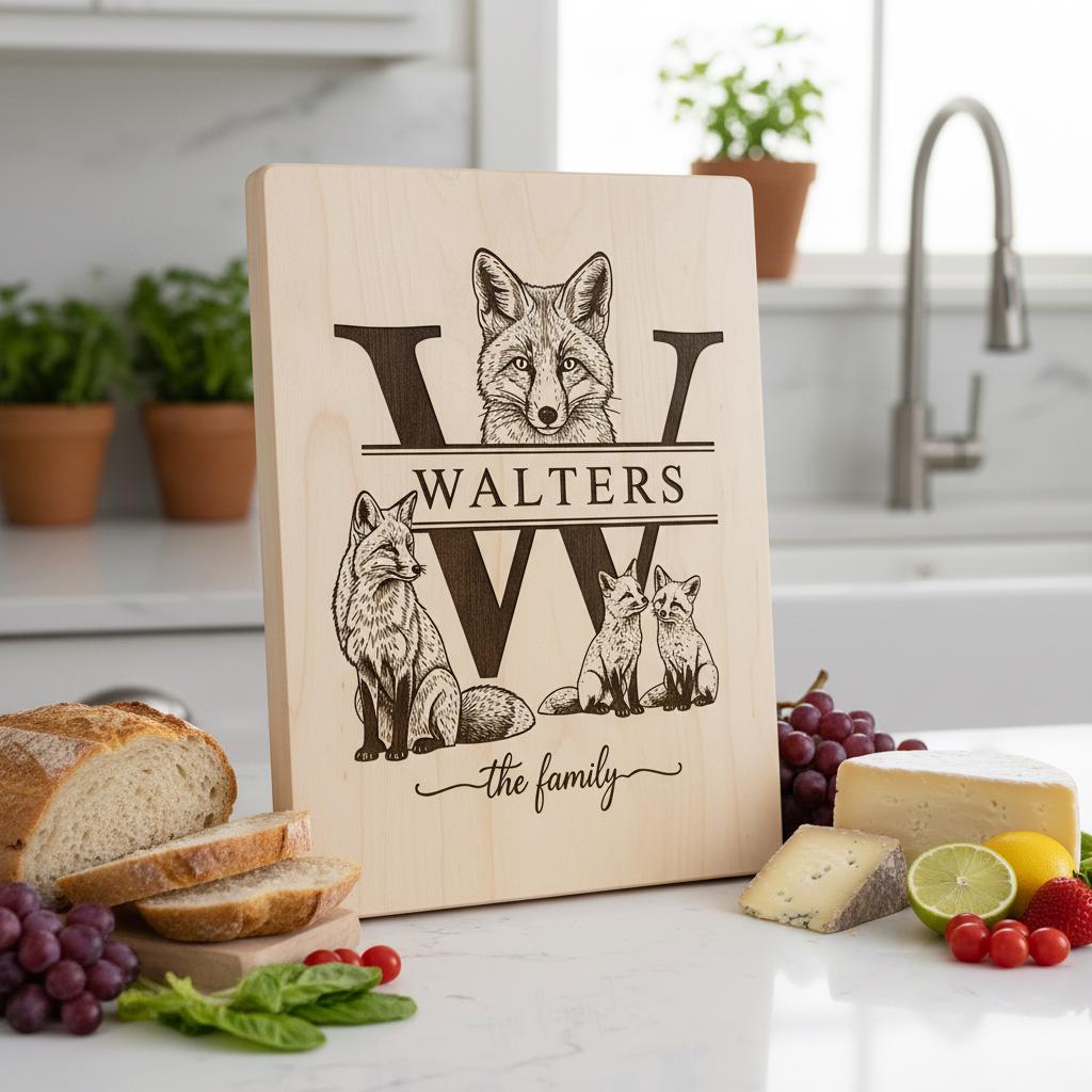 Fichier de gravure Monogramme Ferme Charcuterie, Pack Alphabet Nom de Famille – Image 9