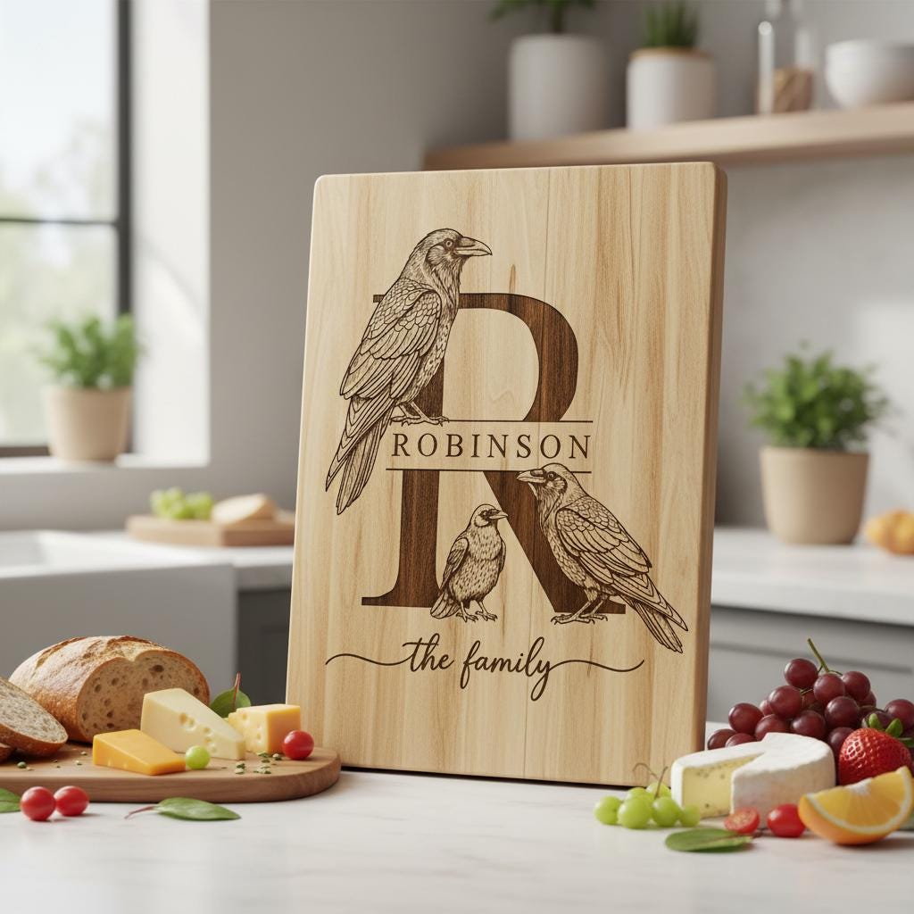 Monogramm Laser Gravur Tier Designs Bundle für Wurstplatten, Geschenke, Schilder – Bild 7