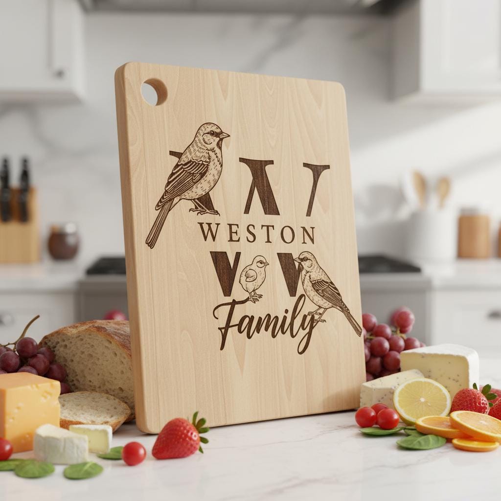 Monogramm Laser Gravur Tier Designs Bundle für Wurstplatten, Geschenke, Schilder – Bild 9