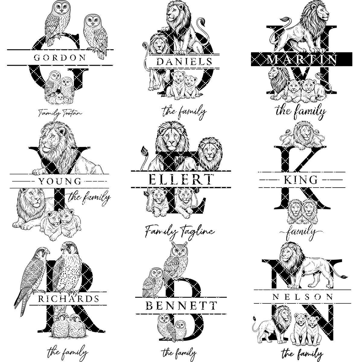 Monogramm Schwan Laser Gravur Designs, personalisierte Charcuterie-Board Rahmen, Familienname – Bild 15