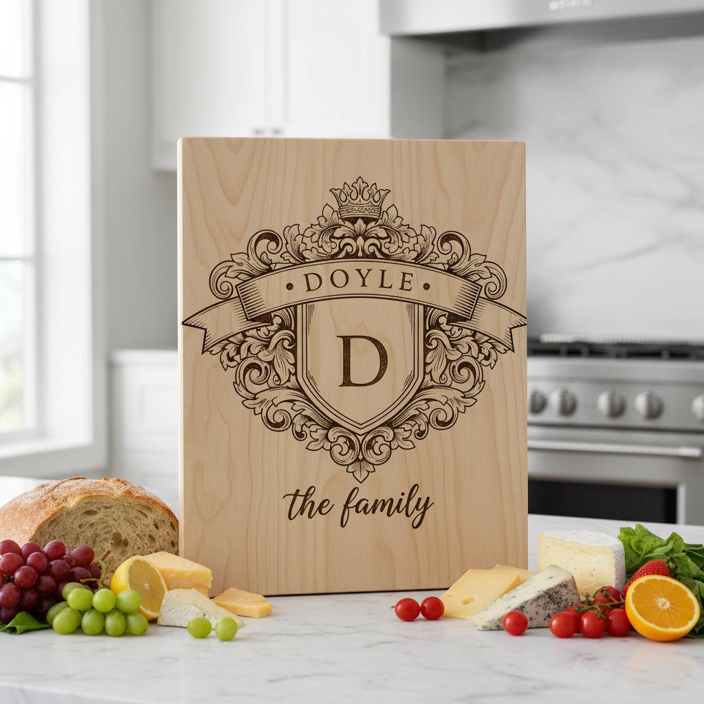 Personalized Monogram Family Crest Bundle, Vintage Shield and Alphabet Designs