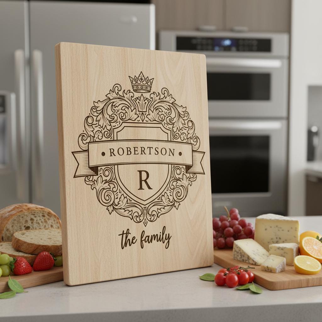 Personalized Monogram Family Crest Bundle, Vintage Shield and Alphabet Designs