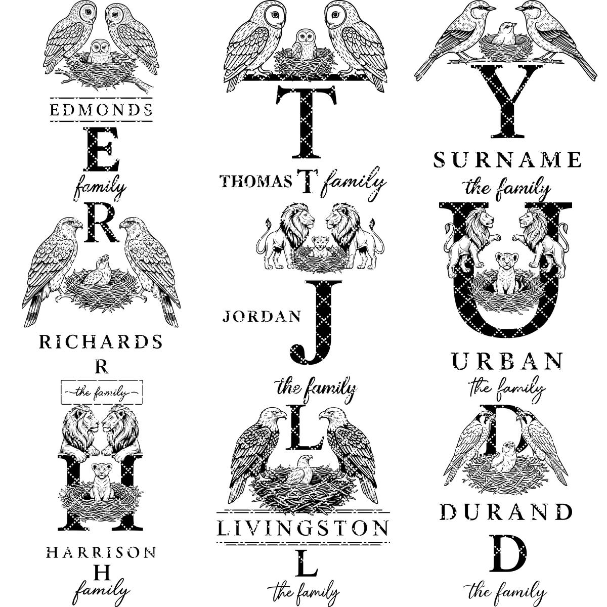 Rustikales Monogramm Familiennamensschild, Wald Charcuterie Gravurdateien, Bauernhaus Dekor – Bild 10