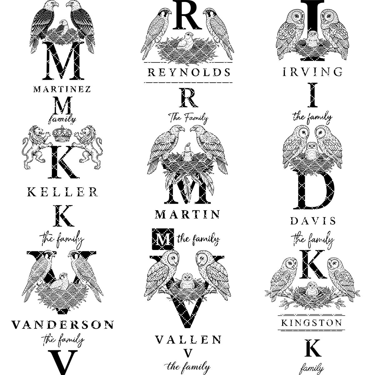 Rustikales Monogramm Familiennamensschild, Wald Charcuterie Gravurdateien, Bauernhaus Dekor – Bild 11