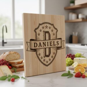 Shield Monogram Bundle, Wooden Name Sign Designs for Laser Engraving, Gifts