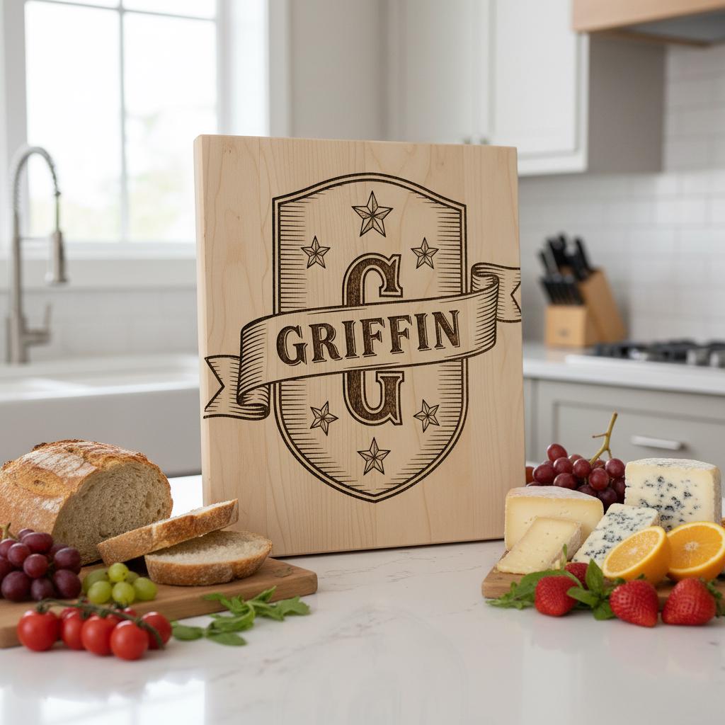 Shield Monogram Bundle, Wooden Name Sign Designs for Laser Engraving, Gifts