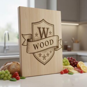 Shield Monogram Bundle, Wooden Name Sign Designs for Laser Engraving, Gifts