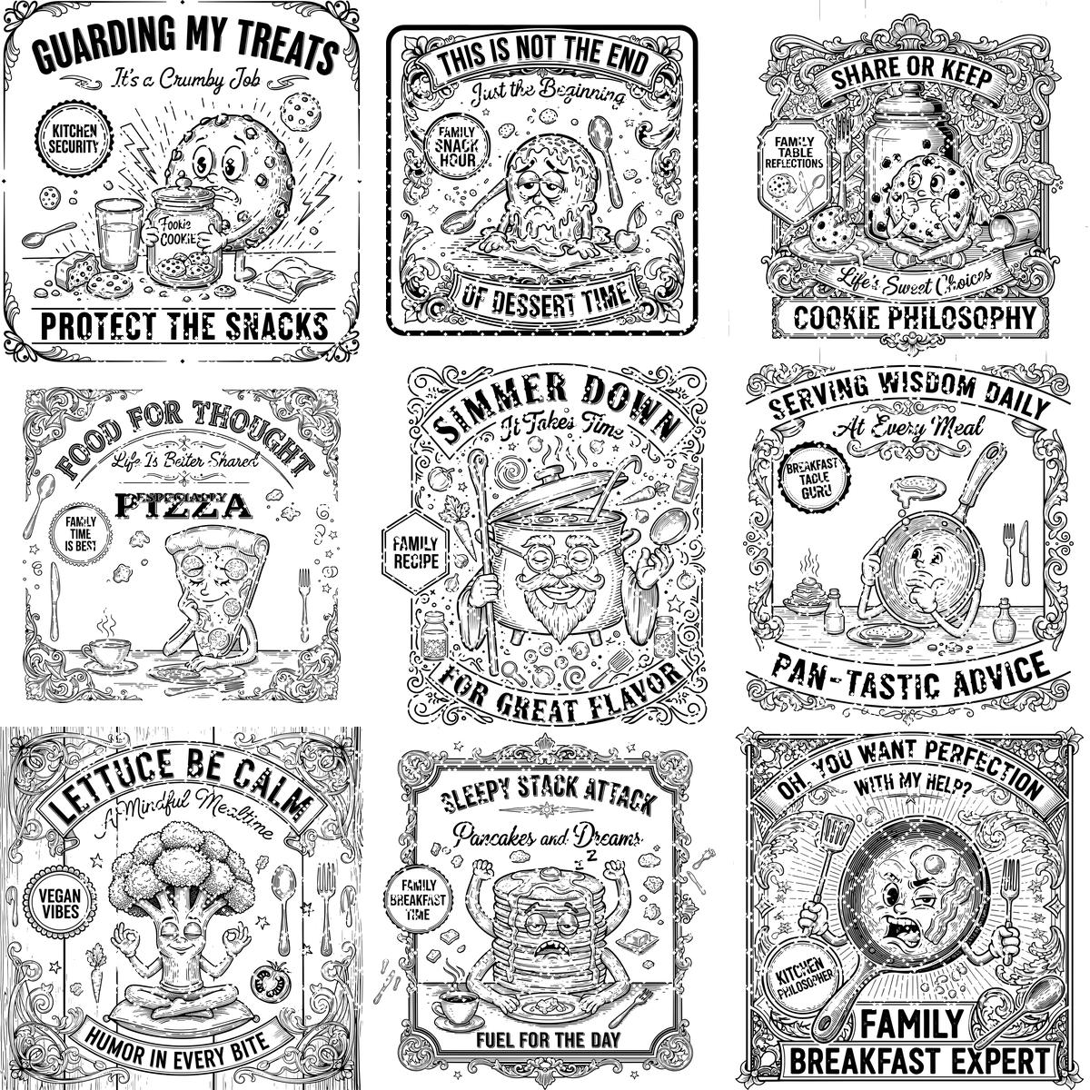 Paquete de Diseños Caprichosos de Vegetales, Paquete de Arte para Grabado Láser en Tablas de Charcutería 20" - Imagen 12