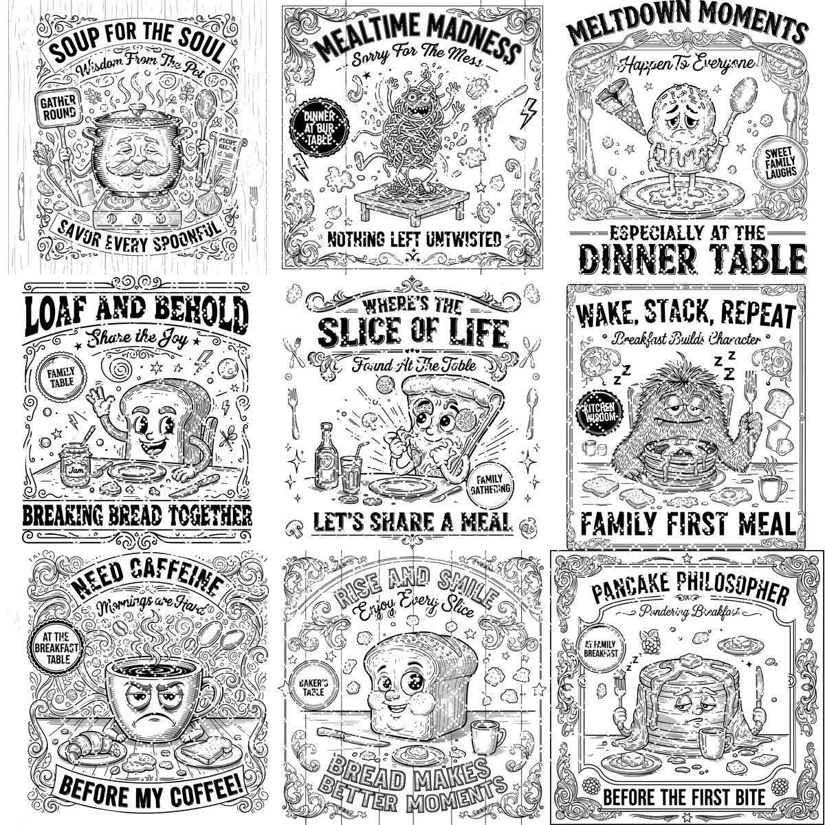 Paquete de Diseños Caprichosos de Vegetales, Paquete de Arte para Grabado Láser en Tablas de Charcutería 20" - Imagen 13