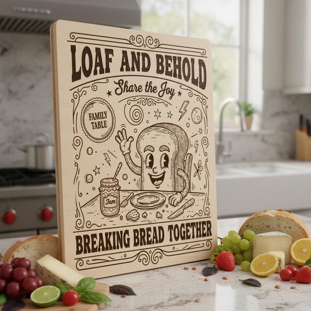 Paquete de Diseños Caprichosos de Vegetales, Paquete de Arte para Grabado Láser en Tablas de Charcutería 20" - Imagen 2