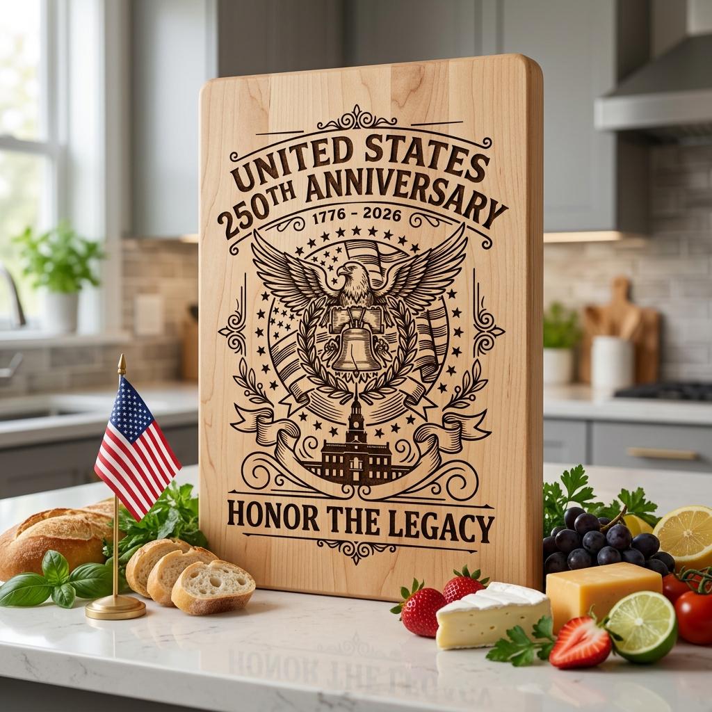 250th Anniversary Patriotic Engraving Designs, Americana, USA Board Laser File