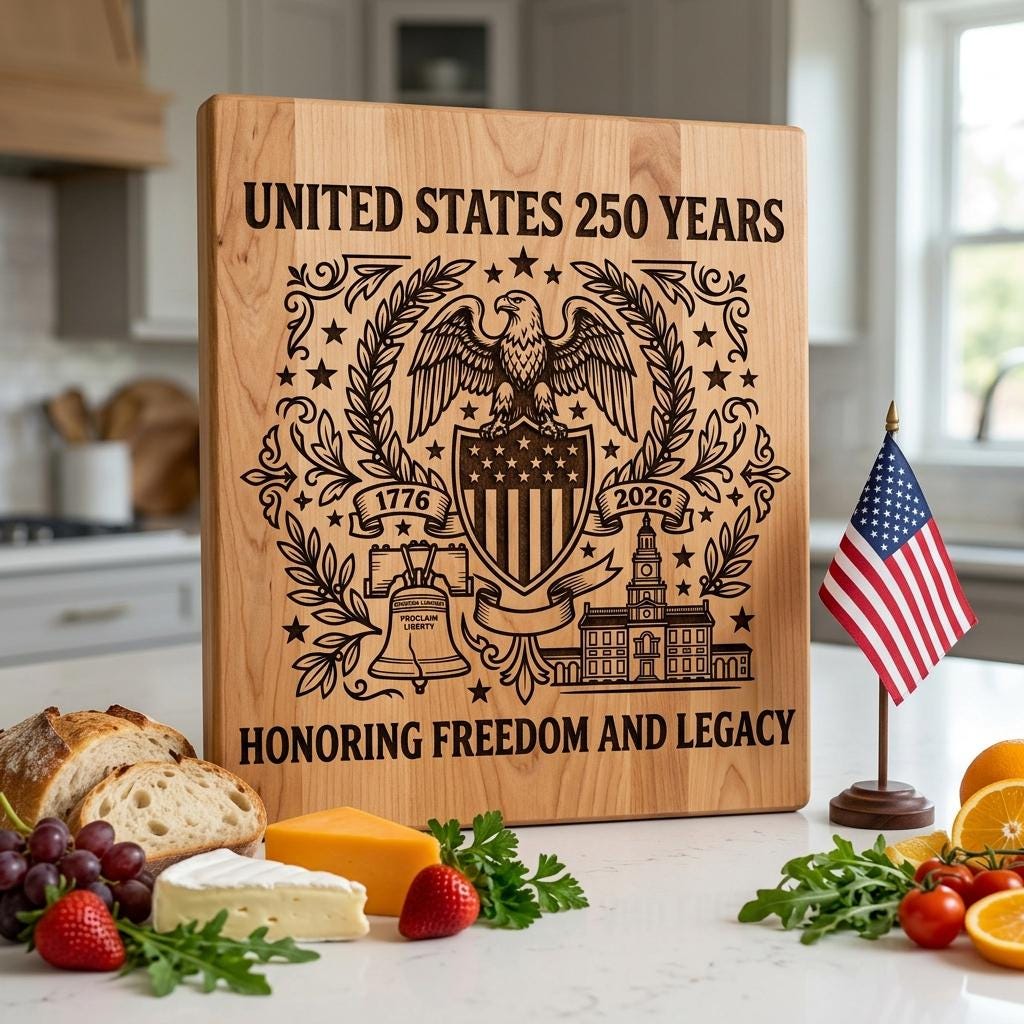 250th Anniversary Patriotic Engraving Designs, Americana, USA Board Laser File