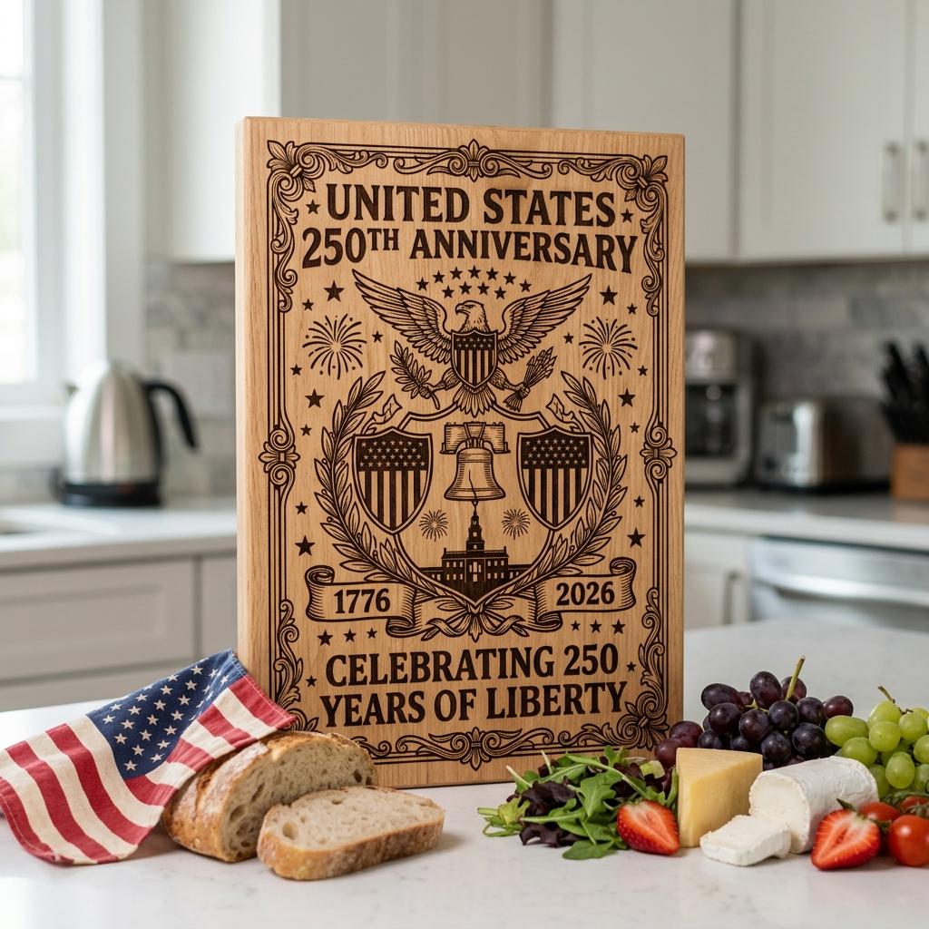 America 250 patriotic laser engraving file, US heritage board art design – Image 5