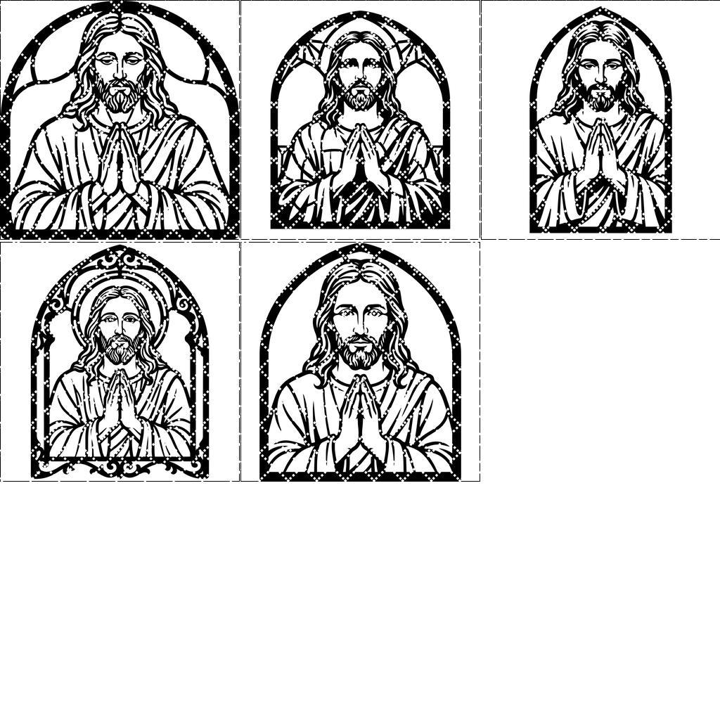 Christian Wall Art, Praying Hands CNC Bundle, Religious Faith Decor Digital Download
