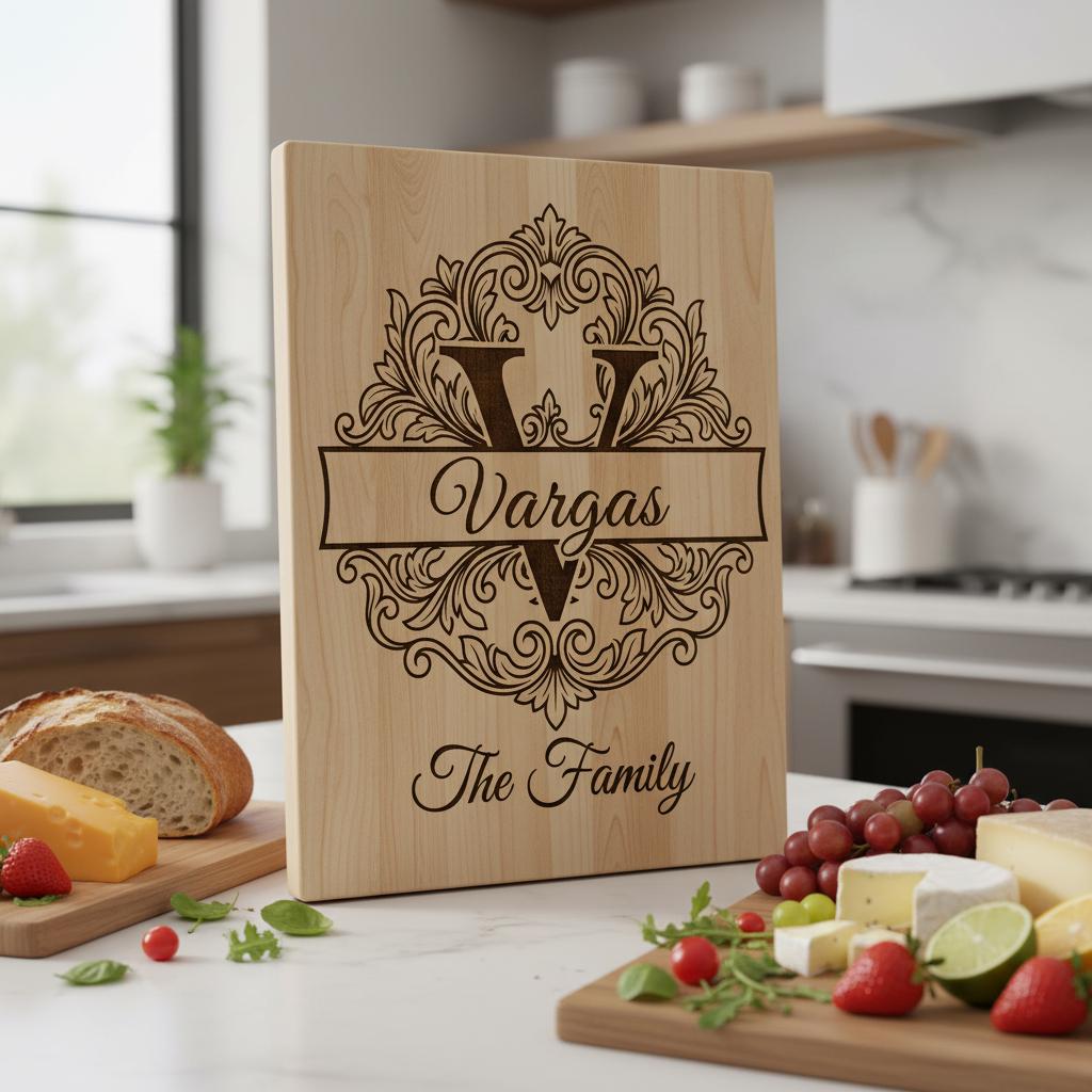 Familienwappen Gravurdatei für personalisiertes Namensschild, Alphabet Monogramm-Paket, Königlicher Akanthus-Stil – Bild 8
