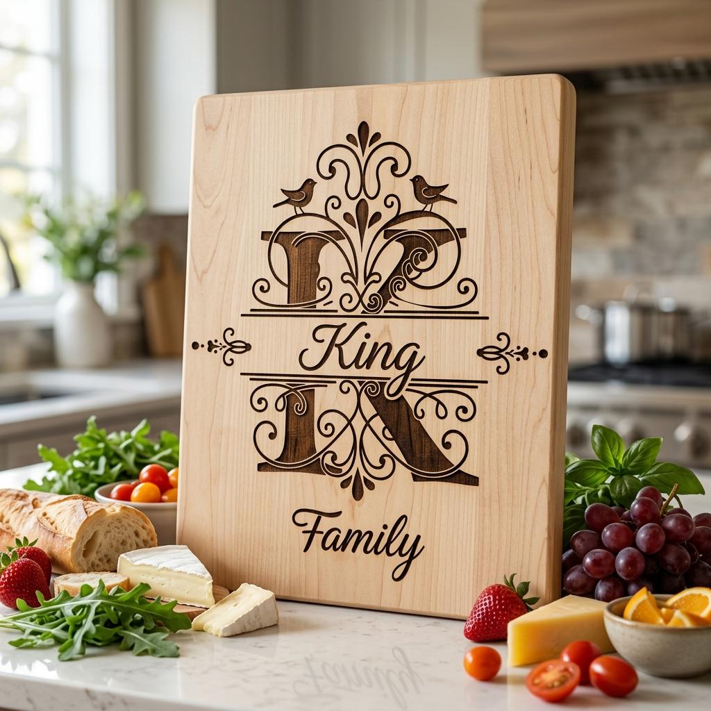 Familienwappen-Monogramm-Paket, Personalisiertes Familiennamen-Emblem, Alphabet-Design-Gravur – Bild 4