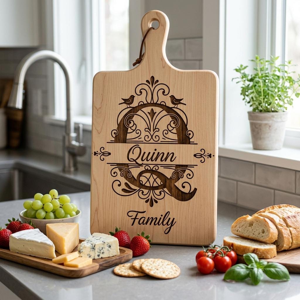 Familienwappen-Monogramm-Paket, Personalisiertes Familiennamen-Emblem, Alphabet-Design-Gravur – Bild 7