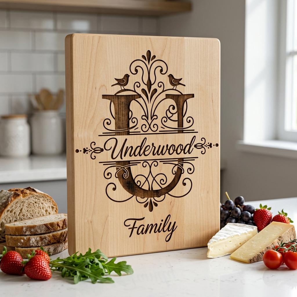 Familienwappen-Monogramm-Paket, Personalisiertes Familiennamen-Emblem, Alphabet-Design-Gravur – Bild 8