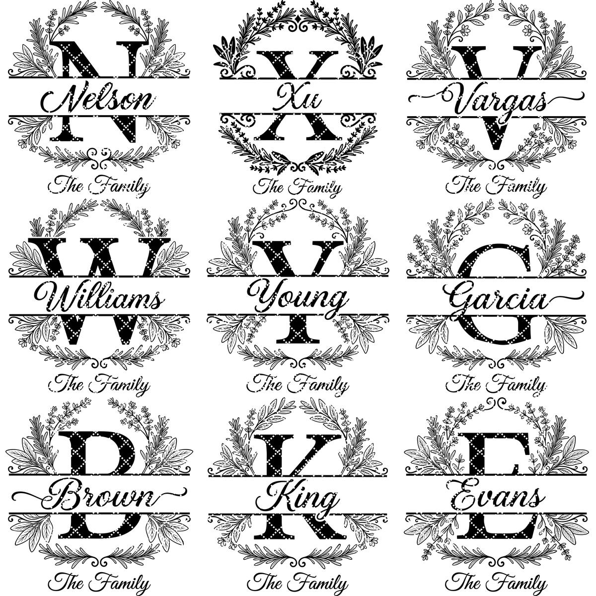 Kräuter-Monogramm-Gravur-Set, Personalisierter Familienname, Rosmarin-Thymian-Küchendekoration – Bild 11