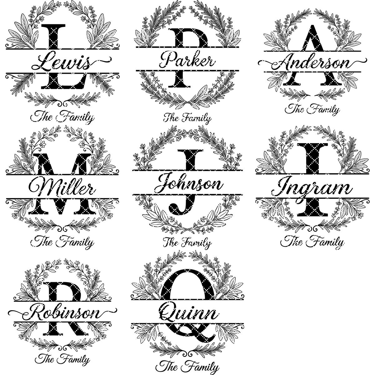 Kräuter-Monogramm-Gravur-Set, Personalisierter Familienname, Rosmarin-Thymian-Küchendekoration – Bild 12