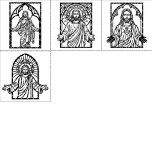 Jesus Digital Art Bundle, Christian Wall Decor, Religious Faith Blessing Design