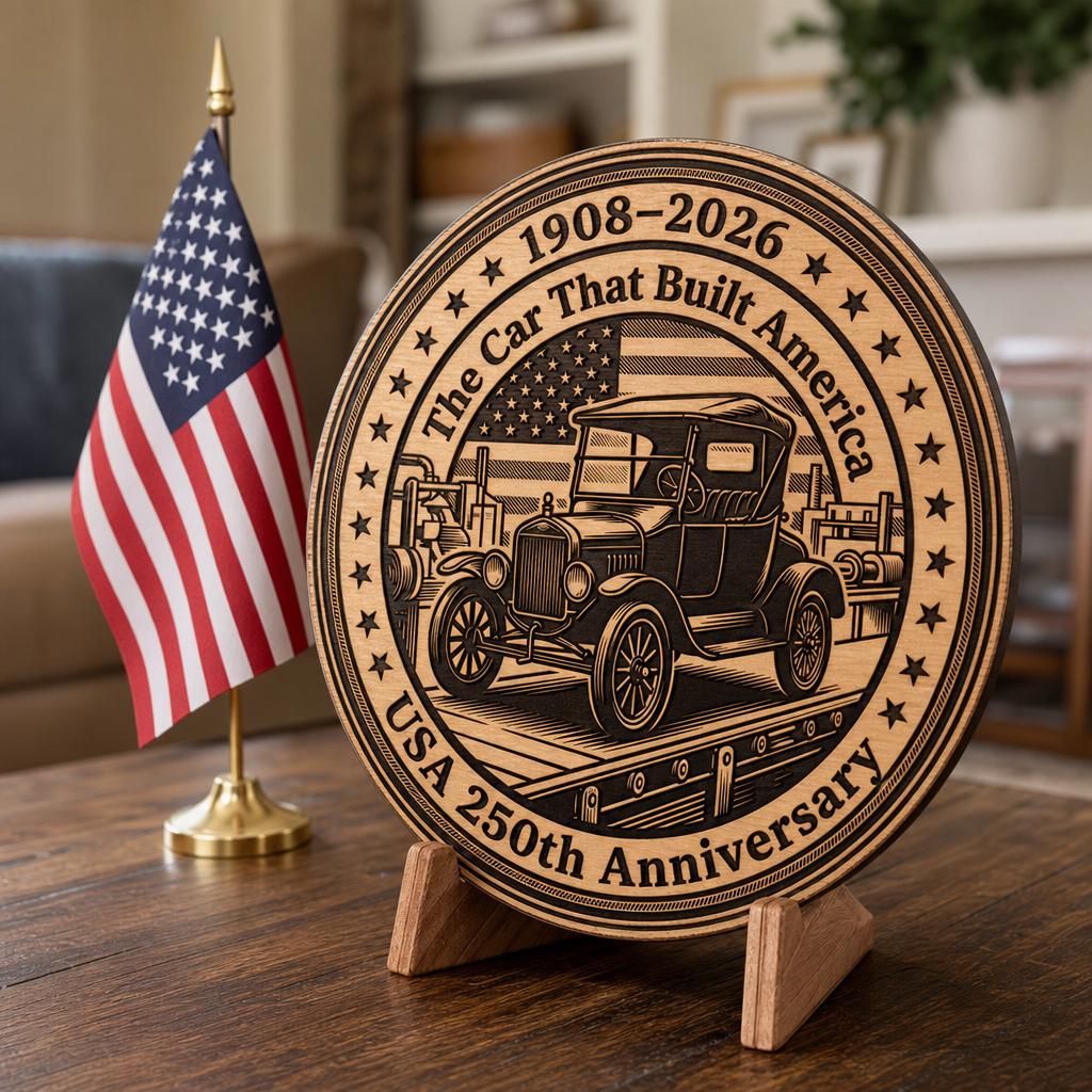 Pacchetto di incisione laser per il 250º anniversario, targa in legno americana patriottica - immagine 5