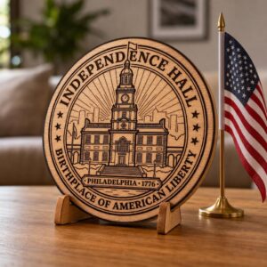250th Anniversary Patriotic Design Bundle, Revolutionary War Landmark Wood Signs