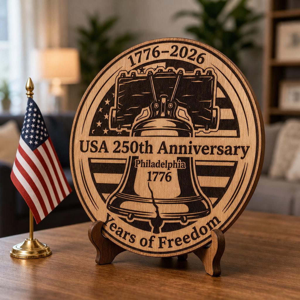 Diseños de grabado patrimonial del 250.º aniversario de EE. UU., CNC patriótico para placas - Imagen 4