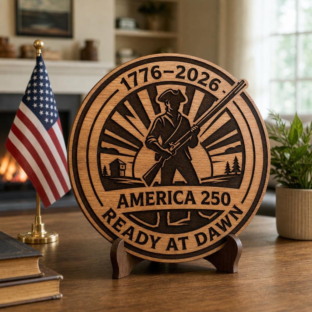 Diseños de grabado patrimonial del 250.º aniversario de EE. UU., CNC patriótico para placas - Imagen 6